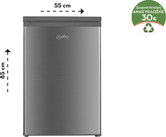 Wellio Mini Bar 109lt Î85xL58xA55cm. Inox EF1-16-5