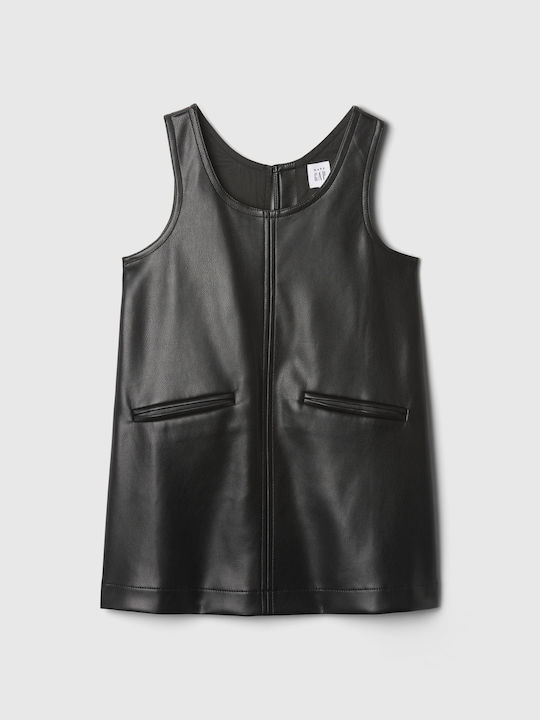 Kinderkleid Ärmellos Black