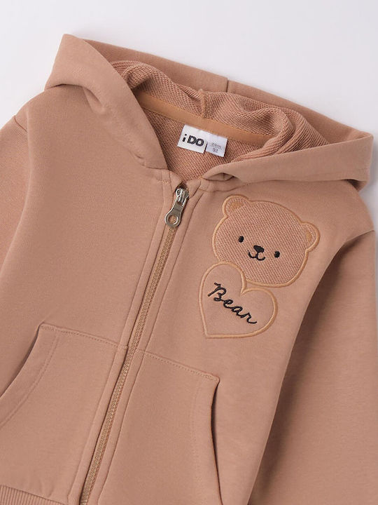 Kinderstrickjacke Cookie Brown