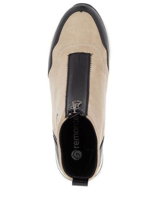Women's Ankle Boots Platform Beige