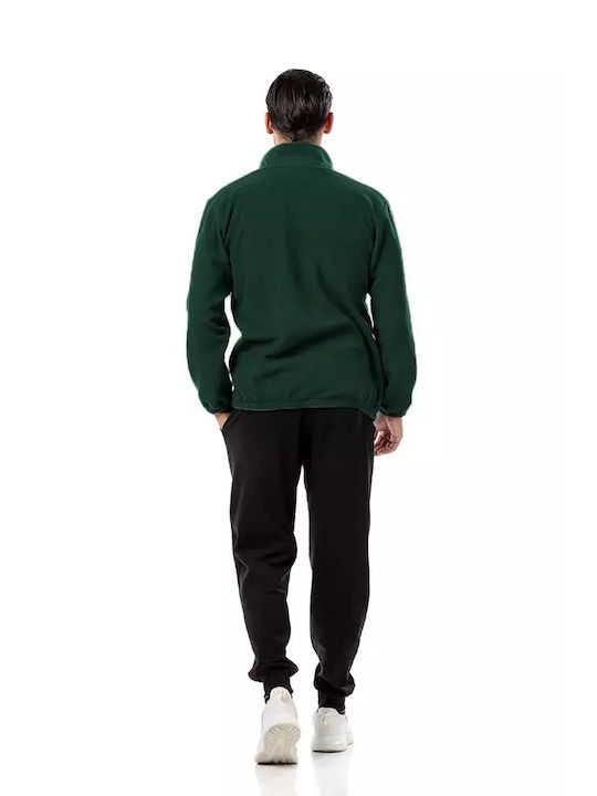 Bodymove Men's Fleece Cardigan Green