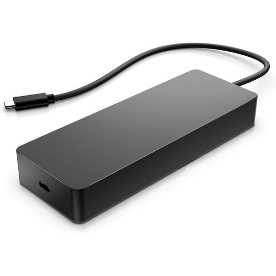 HP USB-C Docking Station με HDMI/DisplayPort 4K PD Ethernet και σύνδεση 2 Οθονών Μαύρο (50H55UT)
