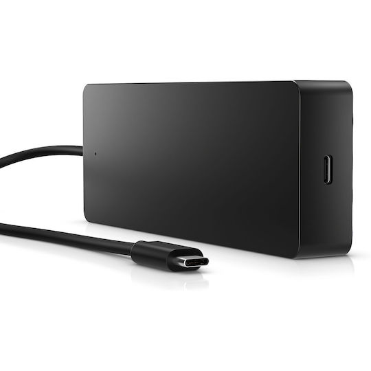 HP USB-C Docking Station με HDMI/DisplayPort 4K PD Ethernet και σύνδεση 2 Οθονών Μαύρο (50H55UT)