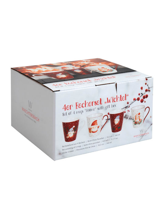 Konitz Set Christmas Mugs Porcelain 4pcs