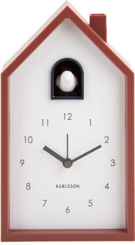 Karlsson Cuckoo Επιτραπέζιο Ρολόι Ξυπνητήρι Abs 12x6x20 I Red Ochre