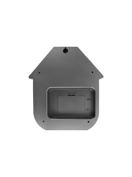 Karlsson Cuckoo Ρολόι Τοίχου Abs 21,5x8,5x41 I Metallic Dark Grey