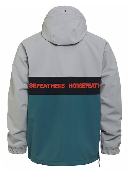 Horsefeathers OM322B Мъжко Яке за Ски и Сноуборд Сив