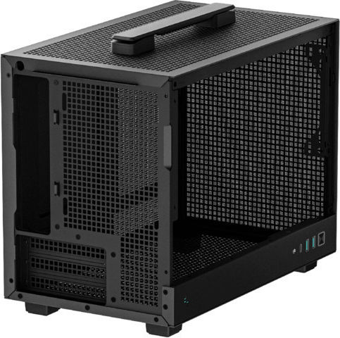 Deepcool CH160 Gaming Mini Tower Кутия За Компютър Със Страничен Прозорец Черна