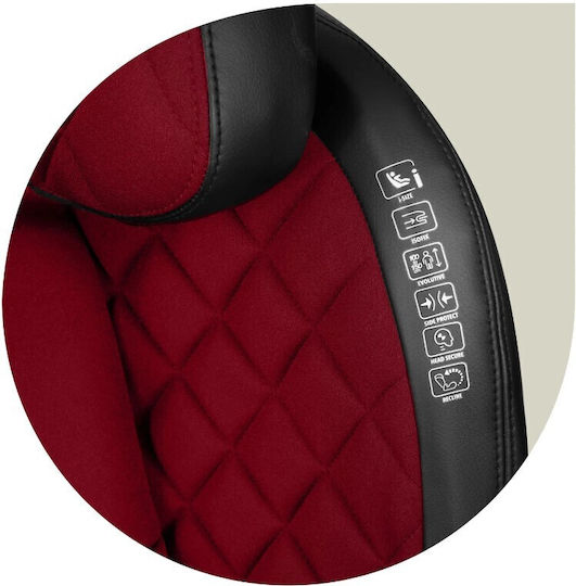 Nukido Louis Baby Car Seat i-Size with Isofix Black-Red 15-36 kg