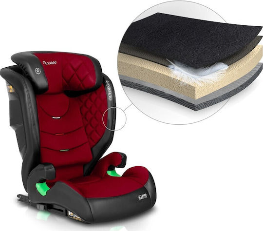 Nukido Louis Baby Car Seat i-Size with Isofix Black-Red 15-36 kg