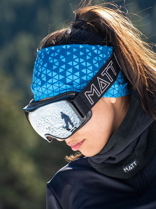 Matt Ski- & Snowboardbrille Erwachsene Schwarz mit Linse in Schwarz Farbe