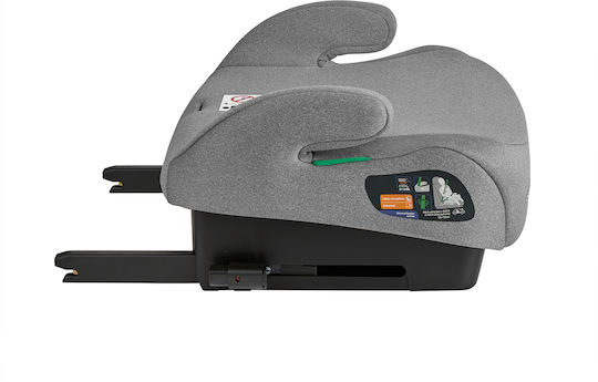 Kikka Boo I-tip Fix Scaun Auto pentru Copii Scaun de mașină pentru copii i-Size cu Isofix Gri deschis