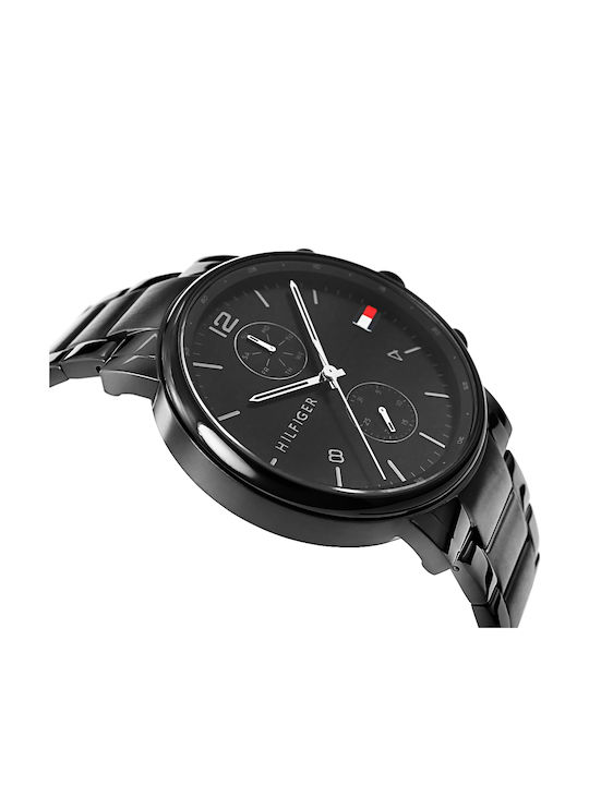 Tommy Hilfiger Daniel Men's Watch 44mm Chronograph Battery with Black Metal Bracelet