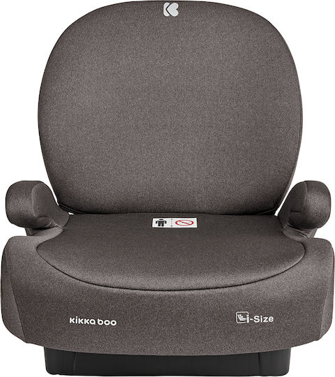 Kikka Boo i-Boost Детско Столче за Кола High-back Booster i-Размер с Isofix Кафяв