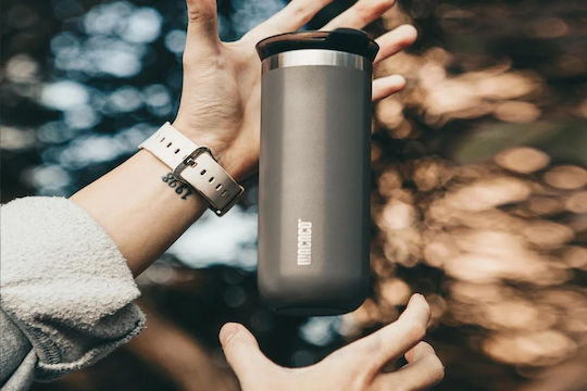 Wacaco Octaroma Grande Travel Mug Ποτήρι Θερμός Ανοξείδωτο BPA Free 435ml Dim Grey με Επιστόμιο