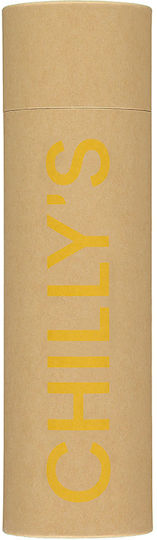 Chilly's Monochrome Μπουκάλι Θερμός Ανοξείδωτο BPA Free 500ml All Burnt Yellow