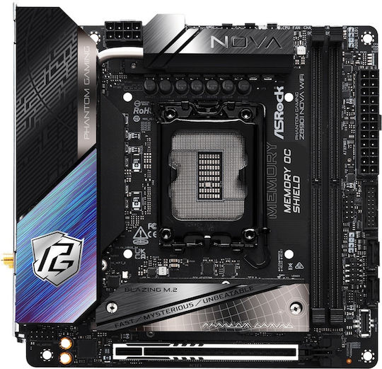 ASRock Phantom Gaming Z890I Nova WiFi Motherboard Mini ITX with Intel 1851 Socket