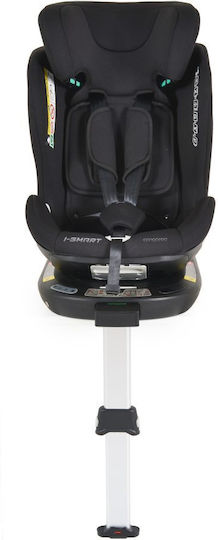 Cangaroo i-Smart Καθισματάκι Αυτοκινήτου i-Size με Isofix Black 0-36 kg