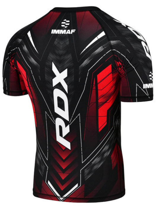 RDX Bărbați Cu mânecă scurtă Tricou RDX-IMF-CS-RD pentru MMA Roșie