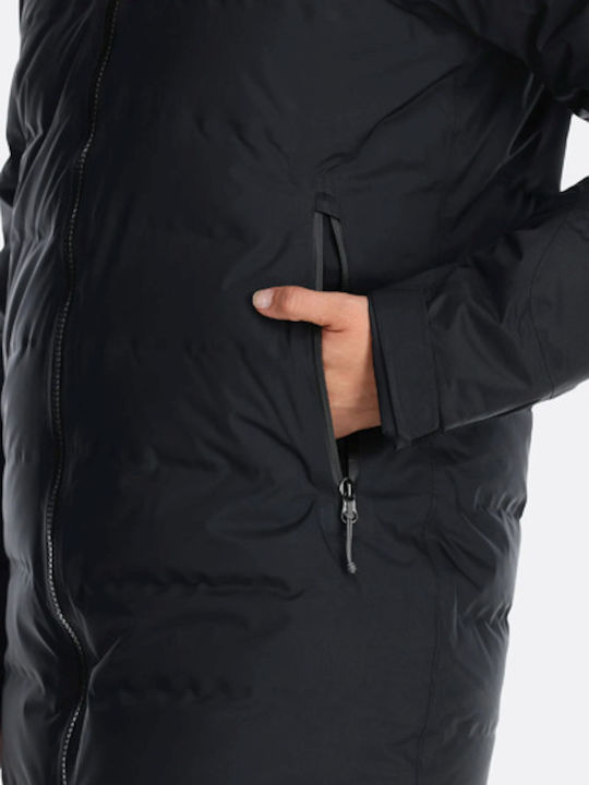 Women's Puffer Jacket Waterproof for Winter Black