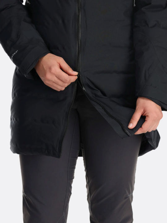 Women's Puffer Jacket Waterproof for Winter Black