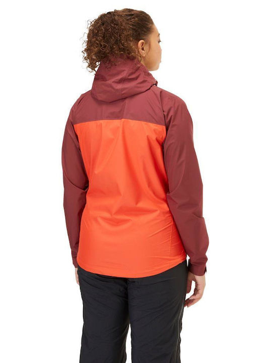 Rab Downpour Eco Jacket Deep Heather Red Grapefruit