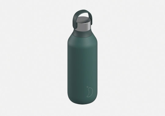 Chilly's Series 2 Flasche Thermosflasche Rostfreier Stahl BPA-frei 500ml Pine Green