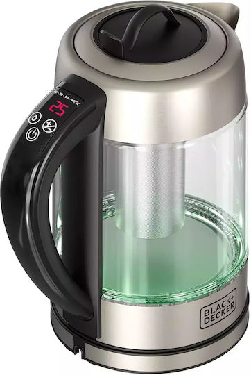 Black & Decker Reisekessel 1.7Es 2200W Silber