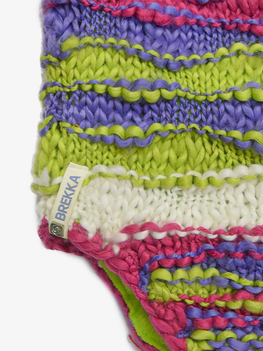 Beanie Unisex Beanie Knitted in Fuchsia color