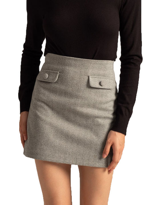 Mind Matter Skirt Grey