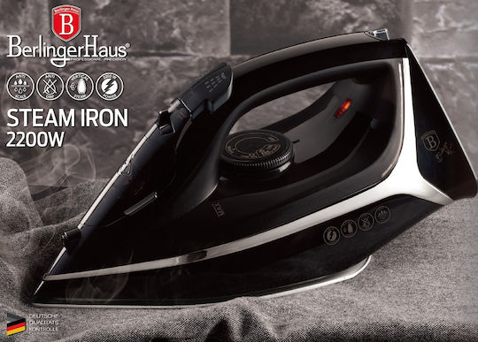Berlinger Haus Steam Iron 2200W with Ceramic Plate