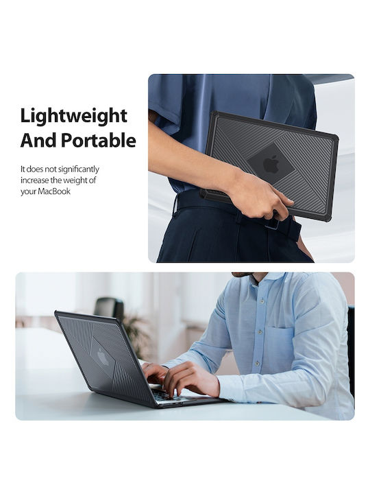 Dux Ducis Lcgh Series Θήκη για Laptop MacBook Pro 14" (2021 / 2023) σε Μαύρο χρώμα