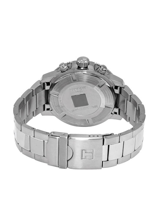 Tissot Seastar 1000 Men's Watch 45.5mm Chronograph Battery with Silver Metal Bracelet