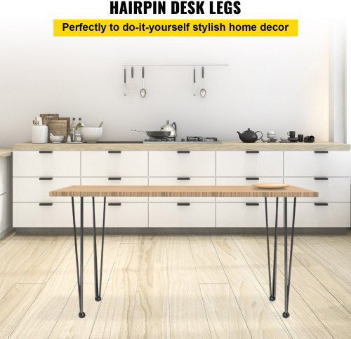 Set of 4 Black Table Legs Vevor 20" Furniture 220lbs Capacity 3 Heavy-Duty Carbon Steel Rods Tzzt4pcs20yc3g001v0