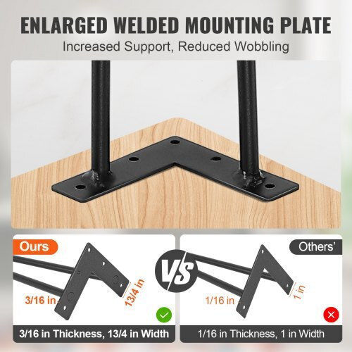 Σετ 4 Μεταλλικά Πόδια Επίπλων Vevor 711.2mm Τραπέζια Μέγιστο Φορτίο 226.8kg Fj2gzt28yc1205rolv0