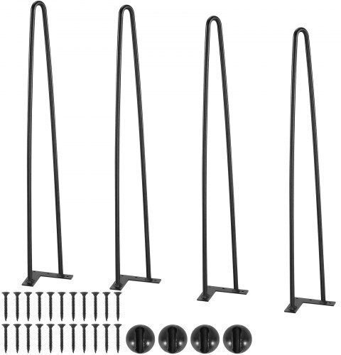 Σετ 4 Μεταλλικά Πόδια Επίπλων Vevor 711.2mm Τραπέζια Μέγιστο Φορτίο 226.8kg Fj2gzt28yc1205rolv0
