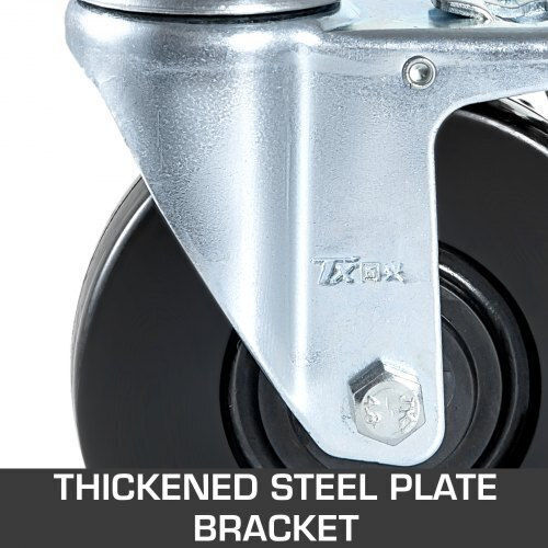 Set of 4 Heavy Duty Scaffold Casters Double Locking 5" 440lbs Jltx13-5-4xjl32fgv0