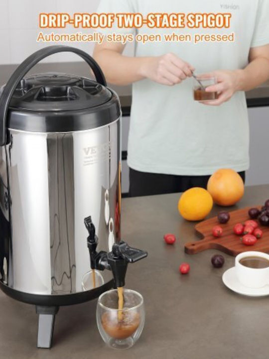 Vevor Stainless Steel Beverage Dispenser 2 Gallons Faucet Ylhlqqyx10l0znm43v0