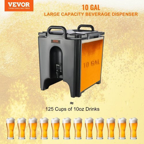 Vevor Thermal Beverage Dispenser 10 Gallons Ll9450up Hot & Cold Drinks Ylhlqqfx10jl0jhfav0
