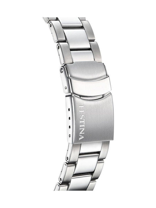 Festina Sport Multifunction Ρολόι Μπαταρίας με Μεταλλικό Μπρασελέ
