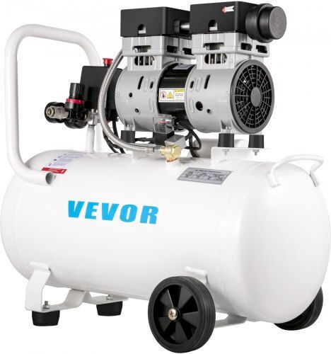 Vevor Cu o singură fază Compresor de aer 68dB cu Putere 1hp și Rezervor de aer 11lt WSKYJ750-50L00001V2