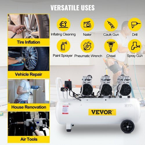 Vevor Compresor de aer cu Rezervor de aer 22lt KYJSY750-3-100L01V2