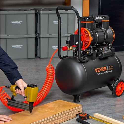 Vevor Compresor de aer 70dB cu Putere 2.5hp și Rezervor de aer 35lt W35L1800W220VAA5GV2