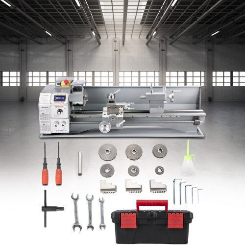 Vevor Mini mașină de strung JSMNCC220X600-001V2 cu Putere 750 Watt