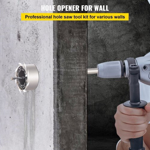 Vevor Σετ Ποτηροπρίονα SDS με Διάμετρο από 40mm έως 300mm για Μπετό, Τούβλο, Πλακάκι και Πλαστικό