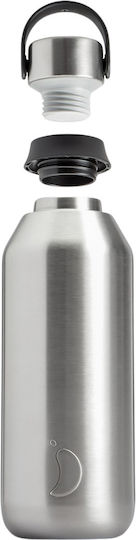 Chilly's Series 2 Bottle Thermos Stainless Steel BPA Free 500ml Silver