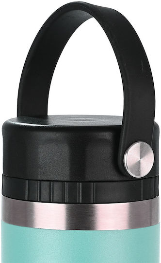 Estia Travel Chug Save the Aegean Stainless Steel Thermos Bottle 500ml Bermuda Green