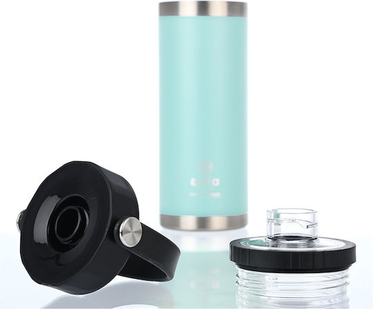 Estia Travel Chug Save the Aegean Stainless Steel Thermos Bottle 500ml Bermuda Green