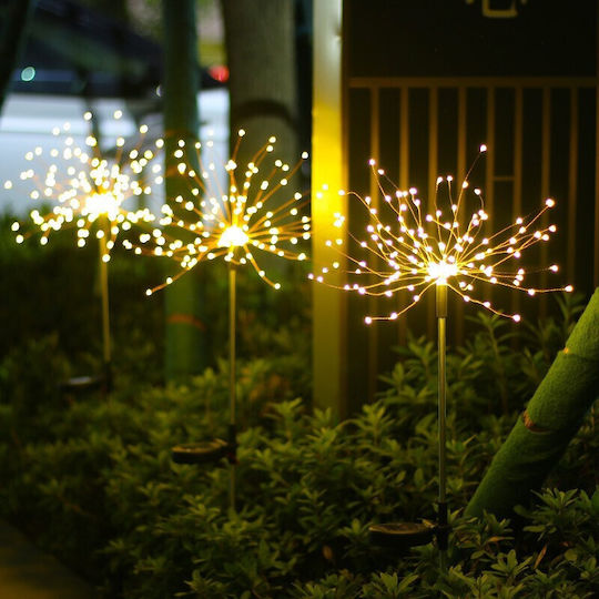 120 Lichterketten LED 1m. Warmes Weiß Solar Typ Feuerwerk 1Stück