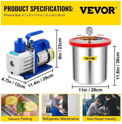 Vevor Вакуумна помпа S12HP5CFM110VBGFDV2